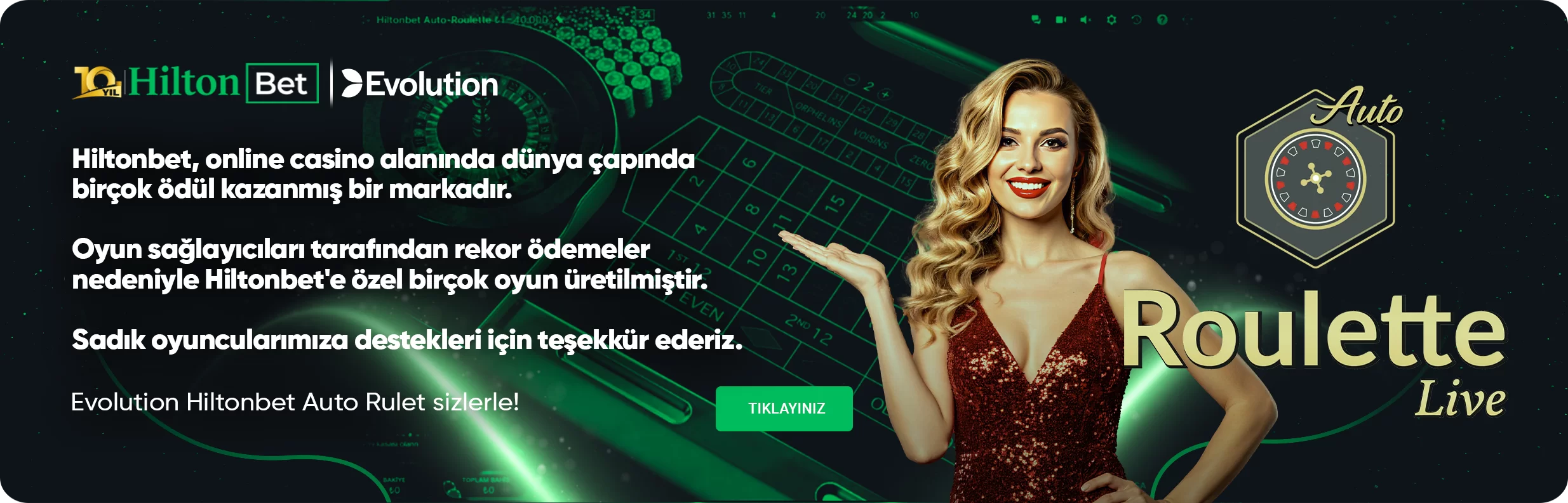 Evolution HiltonBet Auto Rulet
