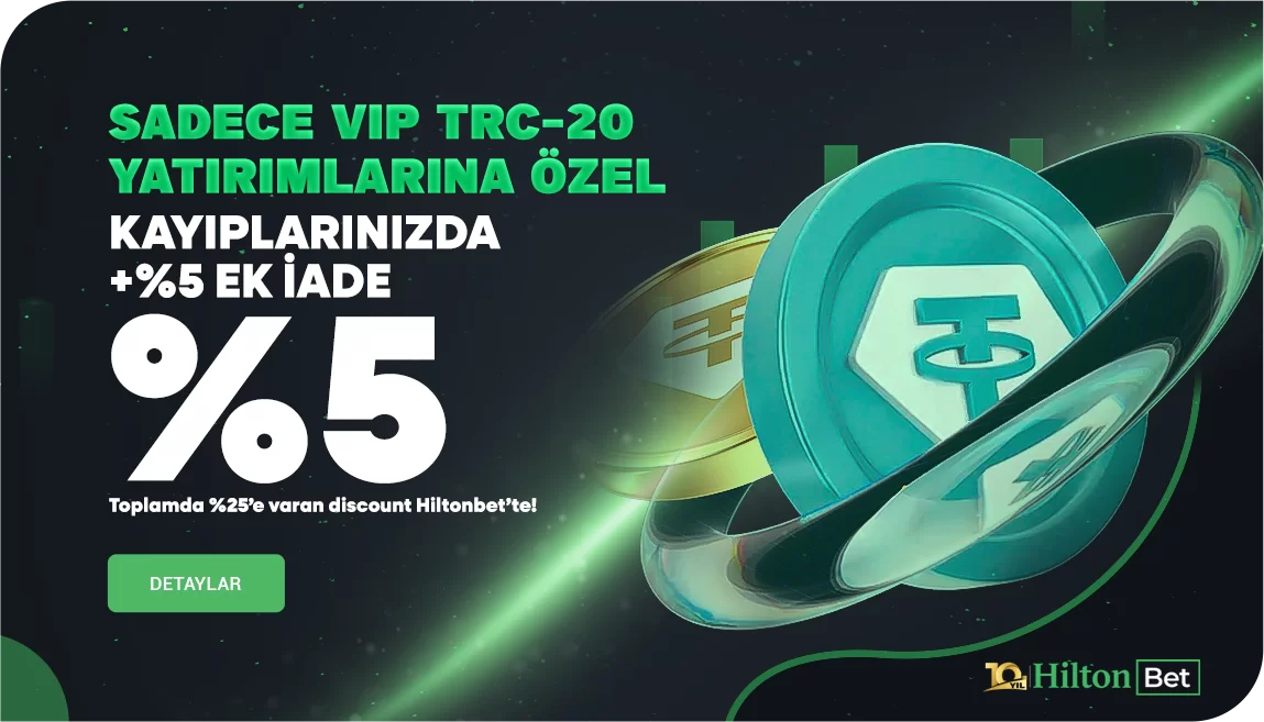 %5 EKSTRA VIP TRC-20 KAYIP BONUSU